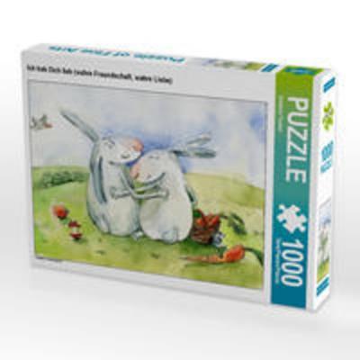 CALVENDO Puzzle Ich hab Dich lieb (wahre Freundschaft, wahre Liebe) | 1000 Teile Lege-Größe 64x48cm Foto-Puzzle für glückliche Stunden