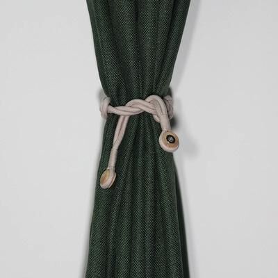 Fusion Finds Handmade Magnetic Curtain Tieback With Cotton Rope Strap 6