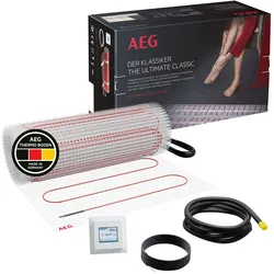 AEG Haustechnik, Bodenheizung, Basis Thermo Boden TBS TB 160/3 Set Plus, elektrische Fussbodenheizung, Komplettset 3 m2, 160 W/m2