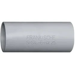 Fränkische Rohrwerke, Kabelverbindung, Kunststoff-Steckmuffe SMSKu-E-H0, halogenfrei,  Ømm 25 mm, grau