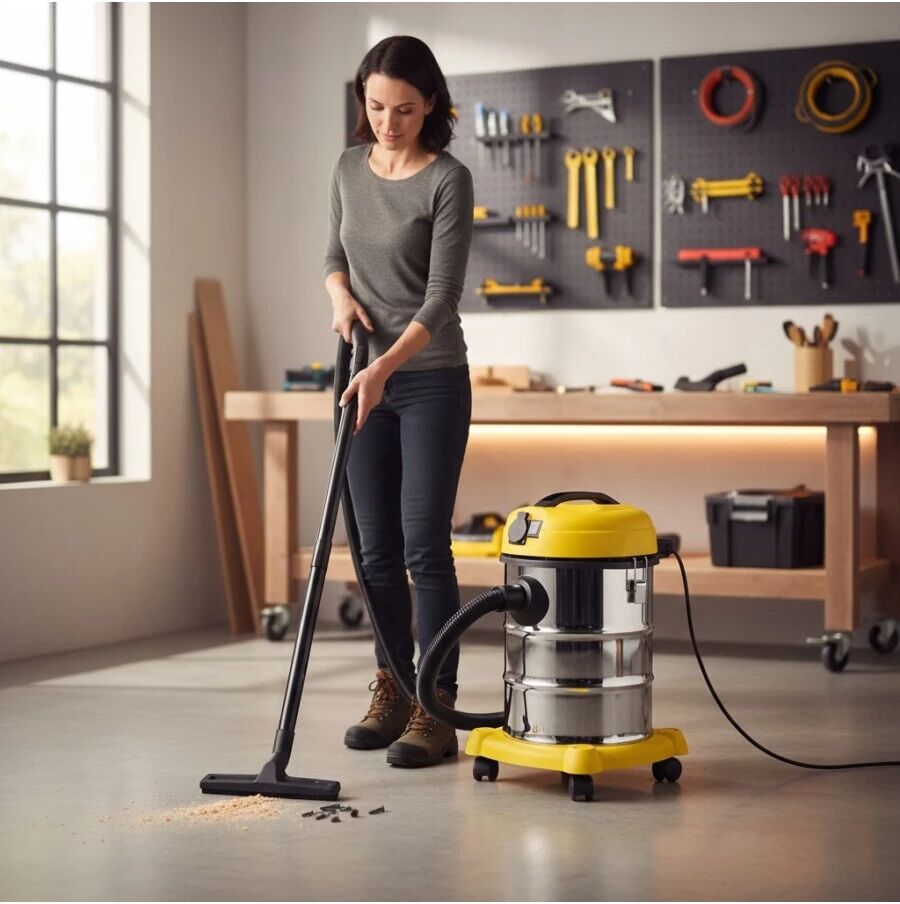 System+ BIDONE ASPIRASOLIDI E LIQUIDI 30LT PROFESSIONALE