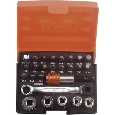 Bahco Steckschlüsselsatz metrisch 1/4' (6.3 mm) 26teilig 2058/S26