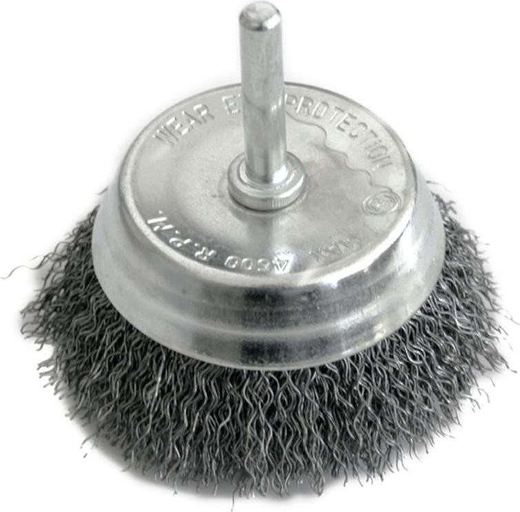 Strend Pro CCB-509 Komstaalborstel met stift, gegolfd, 50 mm, draad 0.3 mm