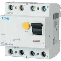 Eaton FI-Schutzschalter 4-polig 40A 30mA Typ A (PFIM-40/4/003-XA) - 235739