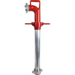 Hydrantenstandrohr, DN 80, ohne Absperrung, drehbar, Abgang 1 x Storz C, L:985mm