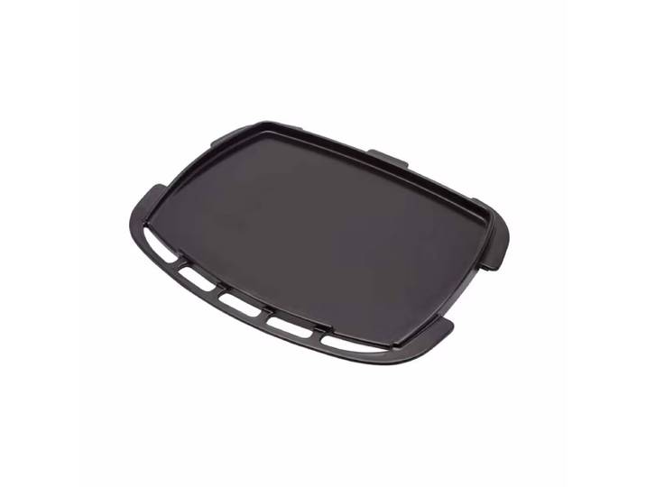 Weber Plancha Full-Size für Q 1100N/Q 1200N Grillplatte – Weber Grill Ablage/Grill Rollwagen/Grill Erweiterung – schwarz