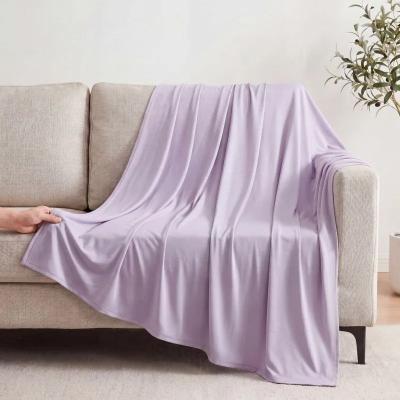 Uplift Picks Ice Silk Cooling Blanket Lightweight Breathable Summer Bed And Sofa Throw purple 200x230 Cm
