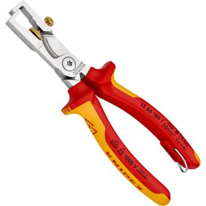 Knipex Abisolierzange 1366180 T StriX, Kabelschere, 0,01 - 10 mm², Länge 180mm, VDE isoliert