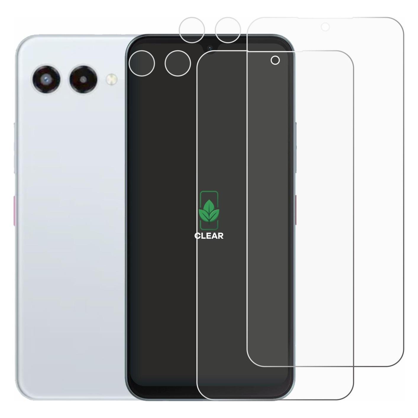 ScreenLeaf Schutzfolie für Telekom T Phone 3 (Display+Kamera) Displayschutz Display Schutz Folie Klar (2 Stk., Light Phone 3) (6160543)