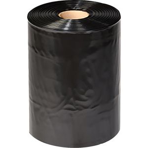 dm-folien Schlauchfolie 100mm x 250m, schwarz, aus LDPE Folie, Stärke 100my