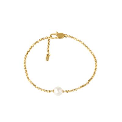 Edelstahlarmband VIVANCE "Perle", gold (goldfarben), Armbänder, Damen, Edelstahl, Edelstahlarmband