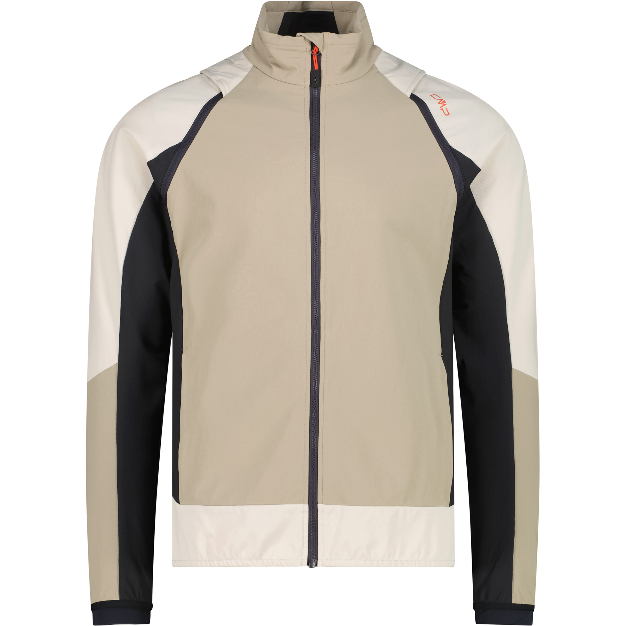 CMP Herren Softshelljacke beige Größe M Trekking Windabweisend Wasserabweisend
