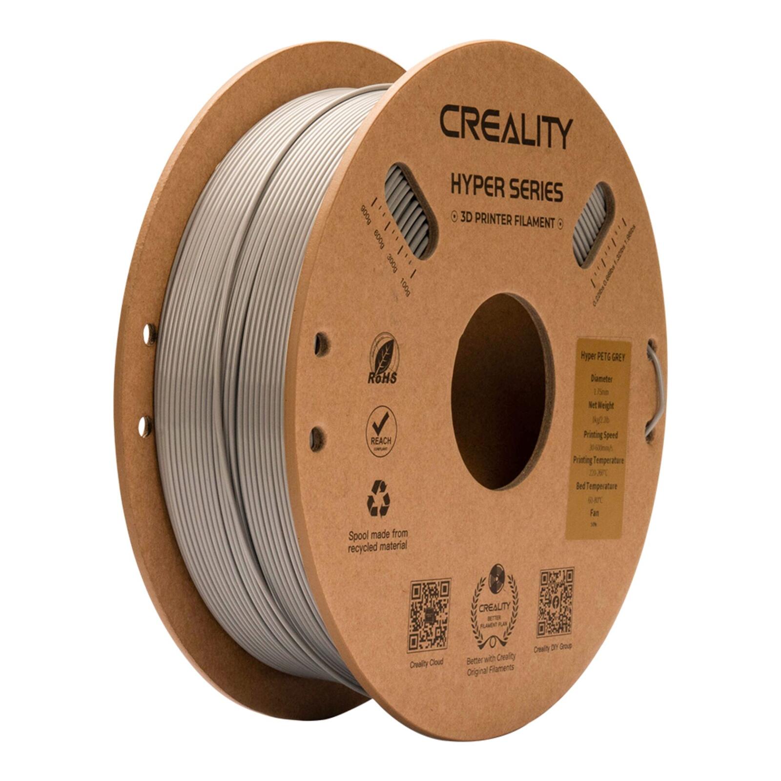 Creality Filament Hyper PETG 1,75 mm Grau, 1kg 3301030068