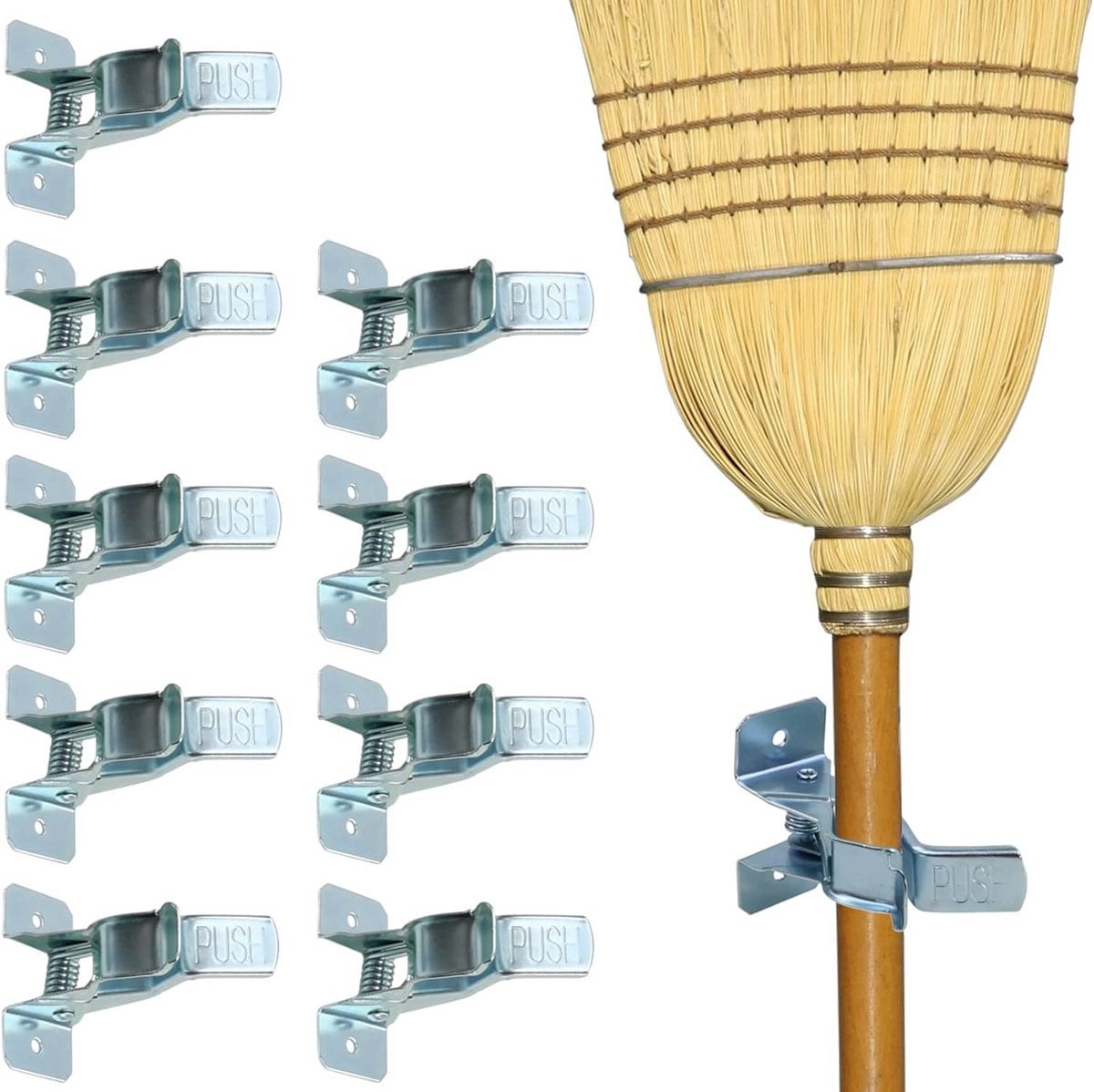 Veerklemmen voor gereedschap, 10 stuks, Zilver