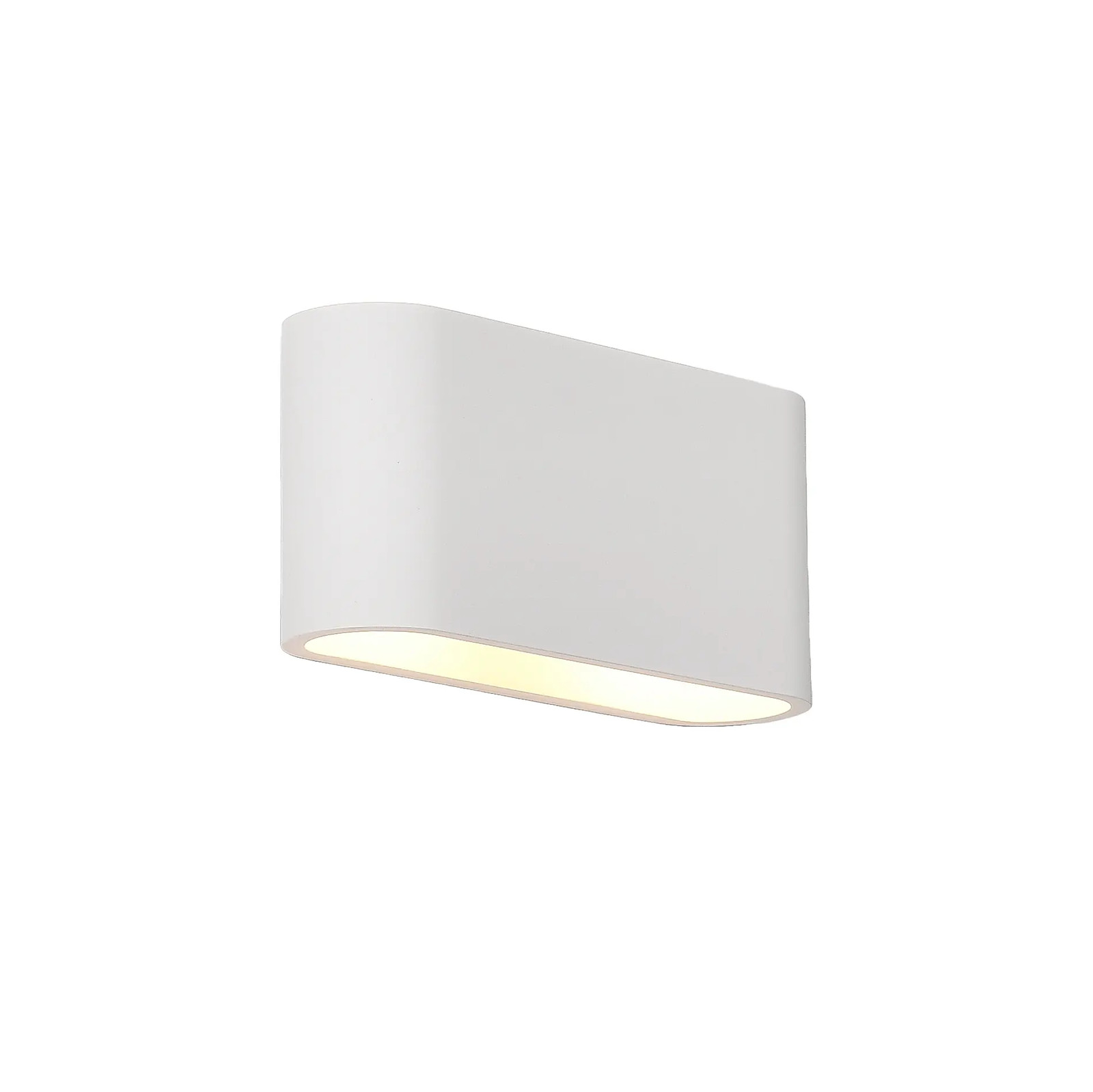 Artdelight Wandlamp Lille Glad Wit Gips L 25 cm