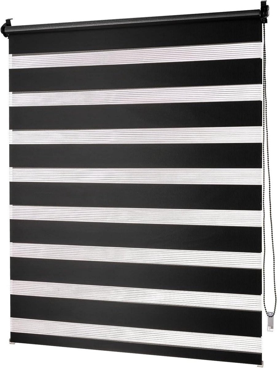 Dubbel rolgordijn Duo Day & Night Zwart 90 x 230 cm