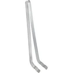 RÖSLE Grillzange gebogen - silber