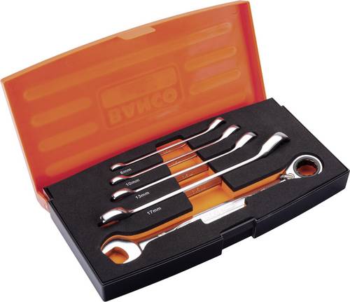 Bahco 1RM/S5 Knarren-Ring-Maulschlüssel-Satz 5teilig Schlüsselweite (Metrisch) 8 - 19mm