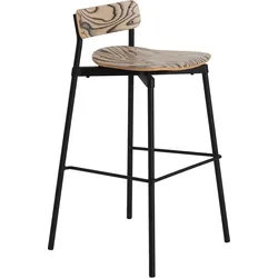 Fromme Wood Barhocker 75 cm, Holz hell