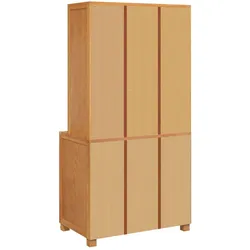 vidaXL, Kommode + Sideboard, Pamondorf (mit 2 Glastüren und 2 Schubladen)
