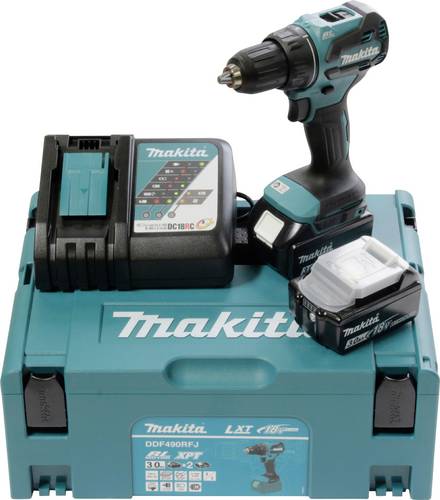 Makita DDF490RFJ -Akku-Bohrschrauber 18 V bürstenlos