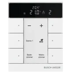 Busch-Jaeger BUSC Bedienelement, Thermostat, Weiss