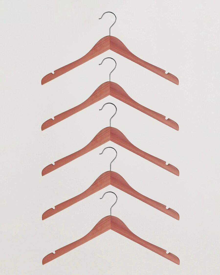 Care with Carl 5-Pack Cedar Wood Shirt Hangers