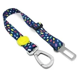 Morso Honden Autogordel Gerecycled Color Invaders Paars (Hund), Halsband + Leine
