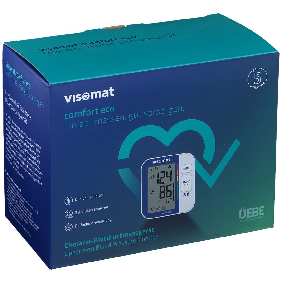 Visomat comfort eco Oberarm Blutdruckmessgerät 1 St Gerät