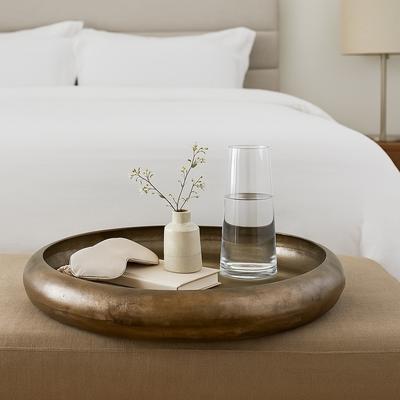 Sagebrook Home "Decorative Round Shallow Bowl for Home Decor - 25"", Bronze and Copper"
