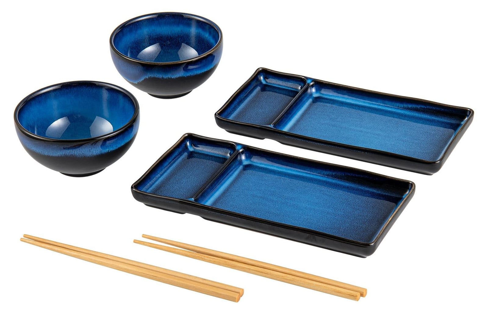 6-delige Japanse Sushi-serviesset met Eetstokjes