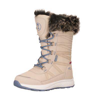Winterstiefel TROLLKIDS "GIRLS HEMSEDAL WINTER BOOTS XT", Mädchen, Gr. 28, Fleece, sandstone, mystic blau, shadow blau, Synthetik, Schuhe Winterstiefel, Snowboots, Winterstiefel, Winterschuhe, wasserdicht