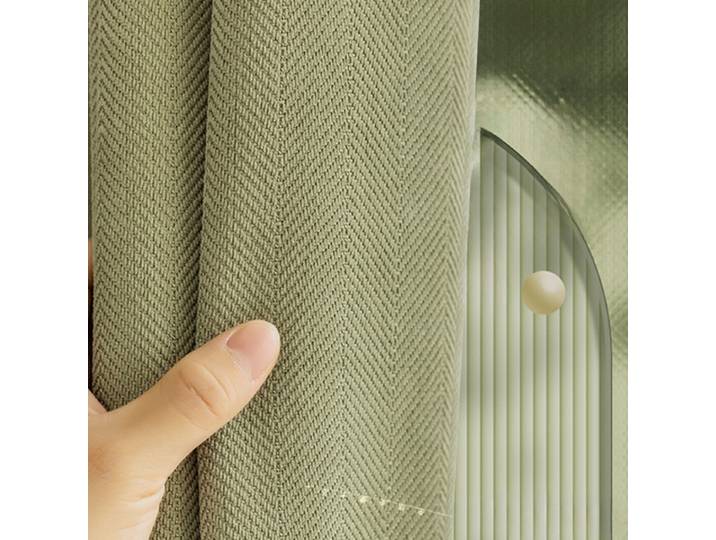 Rideaux de fenêtre de couleur unie simples rideau occultant grande surface salon hôtel épais maison chambre crème solaire