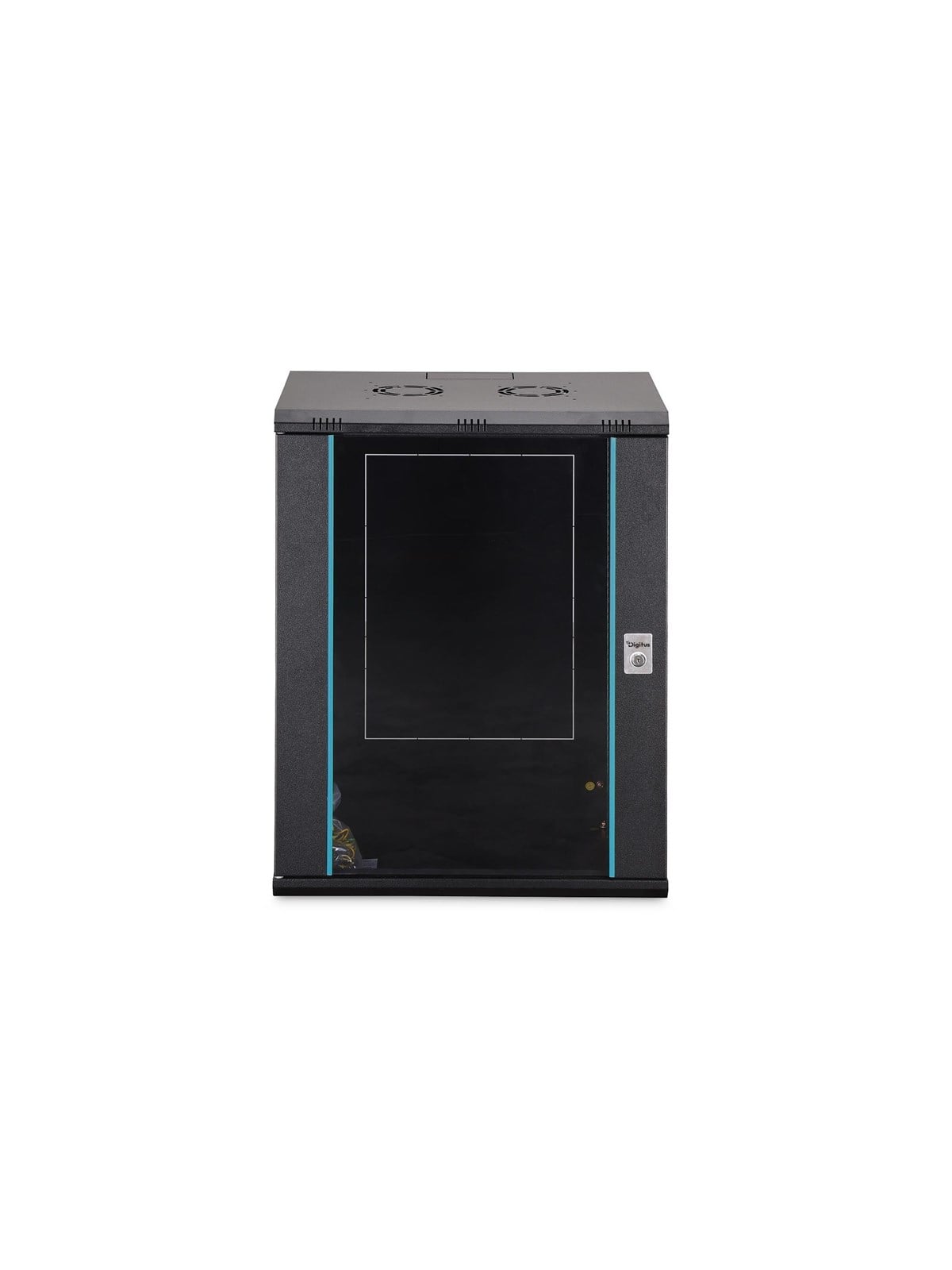 DIGITUS DN-37113 - 16U Wall-Mounted Cabinet | 600x450mm | Glass Door | Unmounted