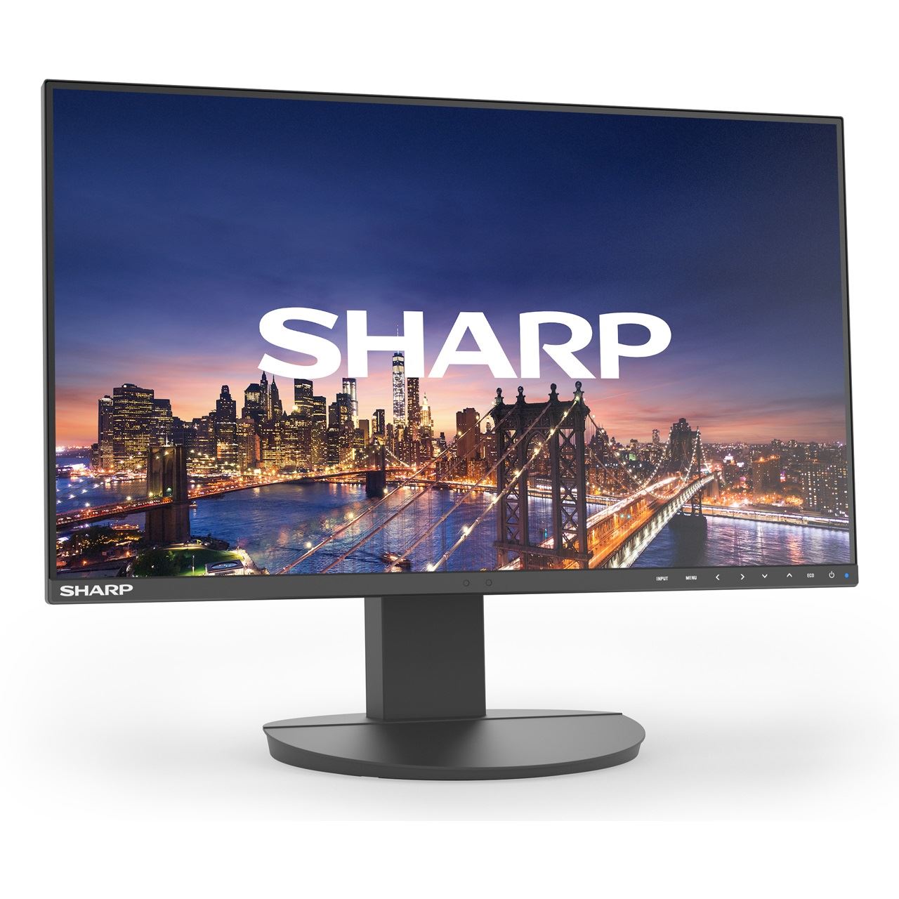 27" (68,58cm) Sharp MultiSync DD-EA272F-BK schwarz 1920x1080 1x DisplayPort 1.2 / 1xHDMI 1.4 / 1x USB-C mit Displayport / 1xVGA