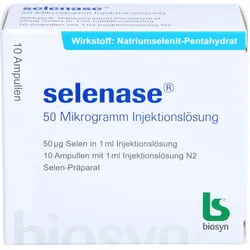 Selenase 50 Mikrogramm Injektionslösung 10 ML