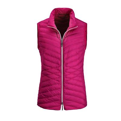 Kurzweste GOLDNER "Taillierte Daunenweste, leicht gefüttert", Damen, Gr. 44, pink, Obermaterial: 100% Polyamid PA., Modisch, Westen, Mit taillenformenden Steppmuster