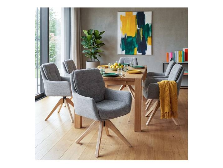 MCW Esszimmerstuhl MCW-Q37-6er (6er-Set), Elegante, abgerundete Formgebung