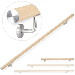 Relaxdays, Treppengeländer + Handlauf, Handlauf (Aluminium)
