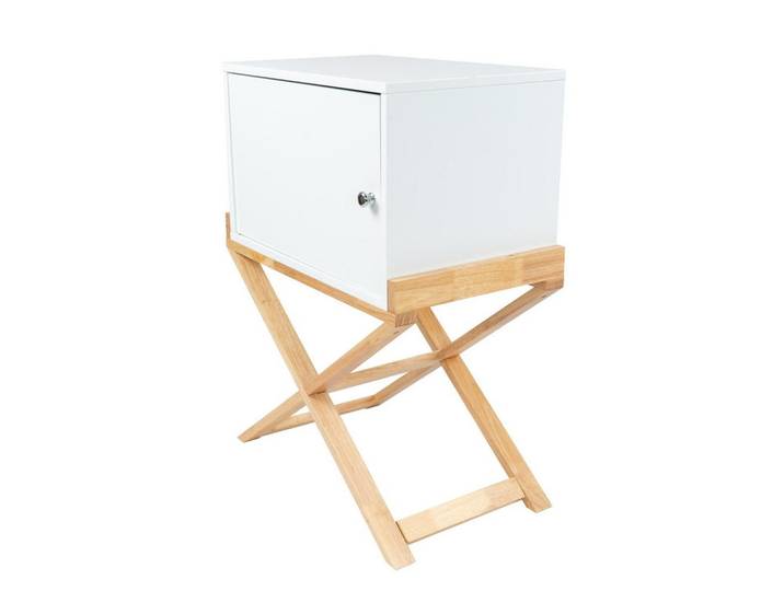 Kayoom Beistelltisch, Weiss, Holz, Holzwerkstoff, Kautschukholz, 75.5x34x56 cm, Bsci, einfacher Aufbau, Wohnzimmer, Wohnzimmertische, Beistelltisch, Beistelltische Holz