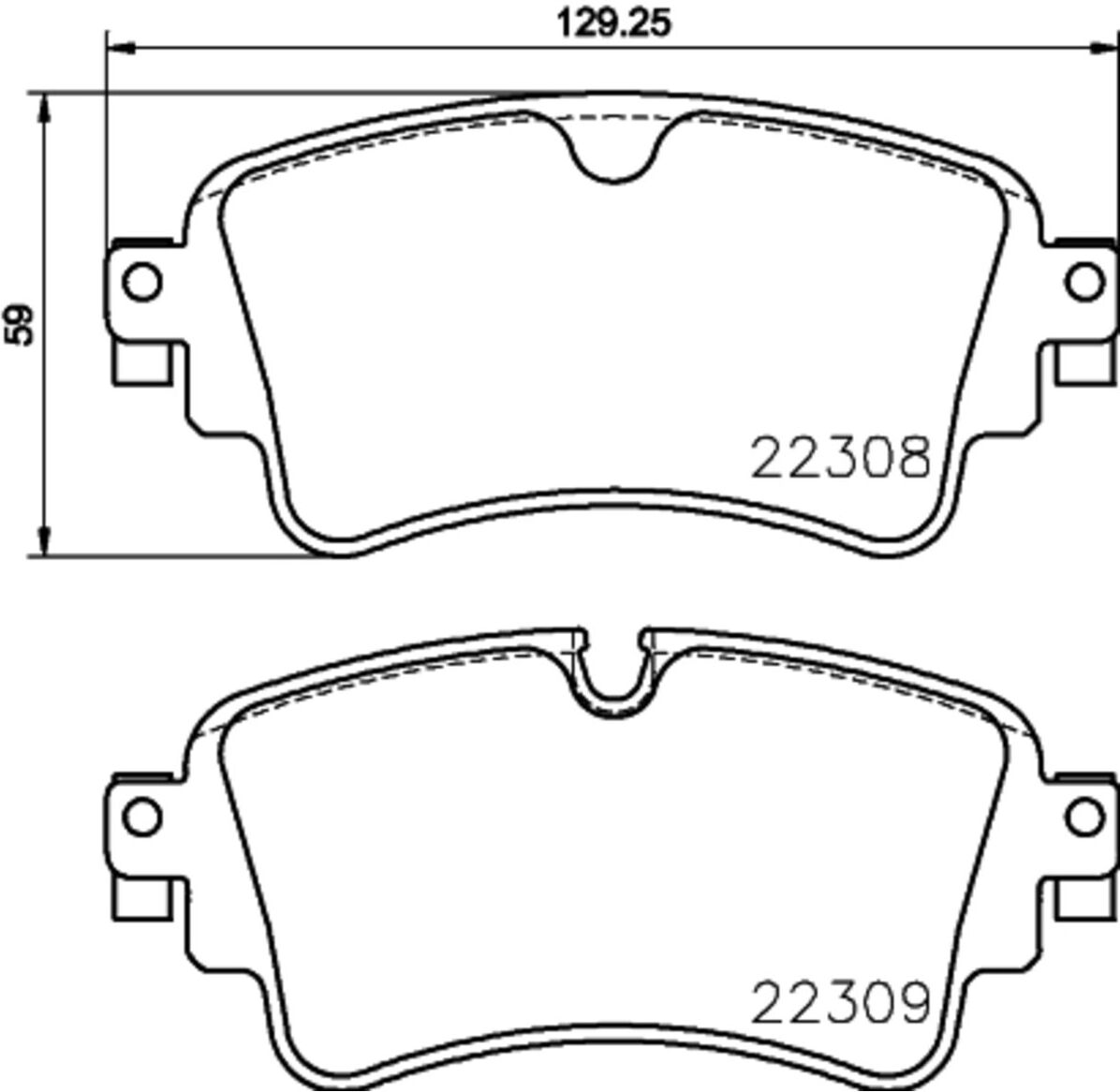Bremsbelagsatz BREMBO P85154NX