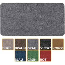 Fußabtreter Schmutzfangmatte Fußmatte Sauberlaufmatte Fußabstreifer Eingang POET Mehrfarbig - Grau, 40 x 80 cm