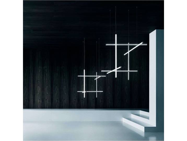 Coordinates S3 Suspension Moon Grey - Flos - Salon / séjour - Aluminium