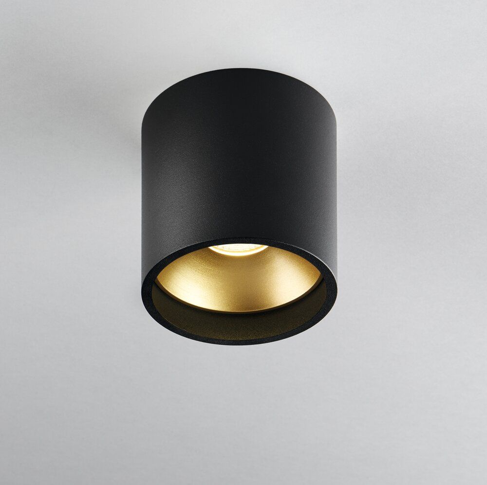 Light-Point LED-Downlight SOLO ROUND 8cm schwarz/gold 3000K 258992 5711389589929