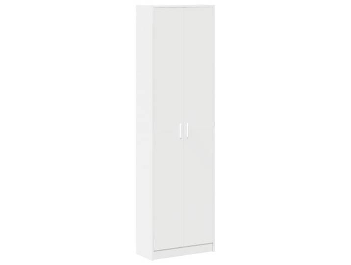 PROMOTION Armoire blanche 55x25x189 cm Bois reconstitué 35991 - BestMeuble