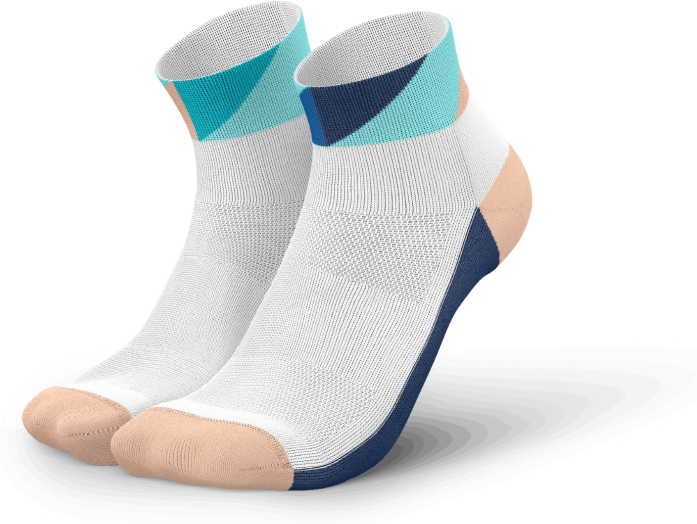Incylence Running Polygons Laufsocken Unisex Navy Mint 39-42
