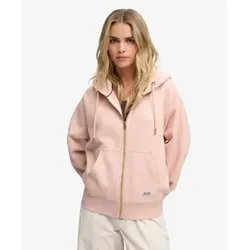 Superdry für Damen. W2012743A Rosa Kapuzenjacke mit Reißverschluss Luxe (M), Lässig, Synthetisch