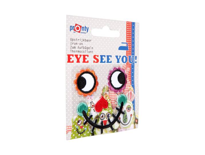 Glorex Eye See You Happy Face Bügelflicken
