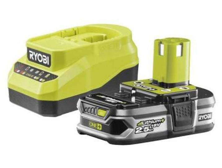 Pack énergie RYOBI RC18120A-125 chargeur 18V 2A + Batterie Lithium+ 2\,5Ah ONE+™