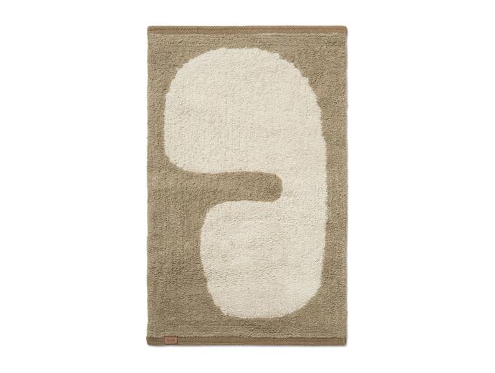 Ferm Living Tapis de salle de bain Lay 50x70 cm Dark taupe-off white